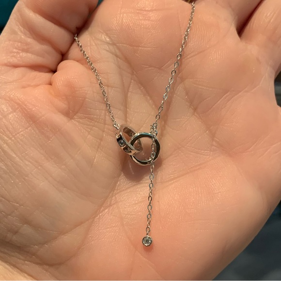 #12 Beautiful ring Moissanite love necklace - Picture 5 of 12